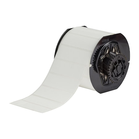 Brady B33 Series Weather Resistant Outdoor Polyester Labels 1 in H x 3 in W WT 1500/RL B33-18-8591-WT